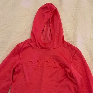adidas Girls coral XL hoodie